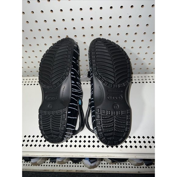 Crocs Ron English Party Animals Classic Slip On Clogs Mens Size 11 Zebra Black main image 8
